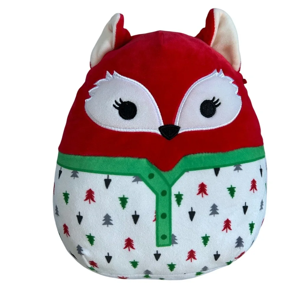 Squishmallows Lexi Red Fox Christmas Tree Pajamas Holiday Plush Toy 8‎ Inch